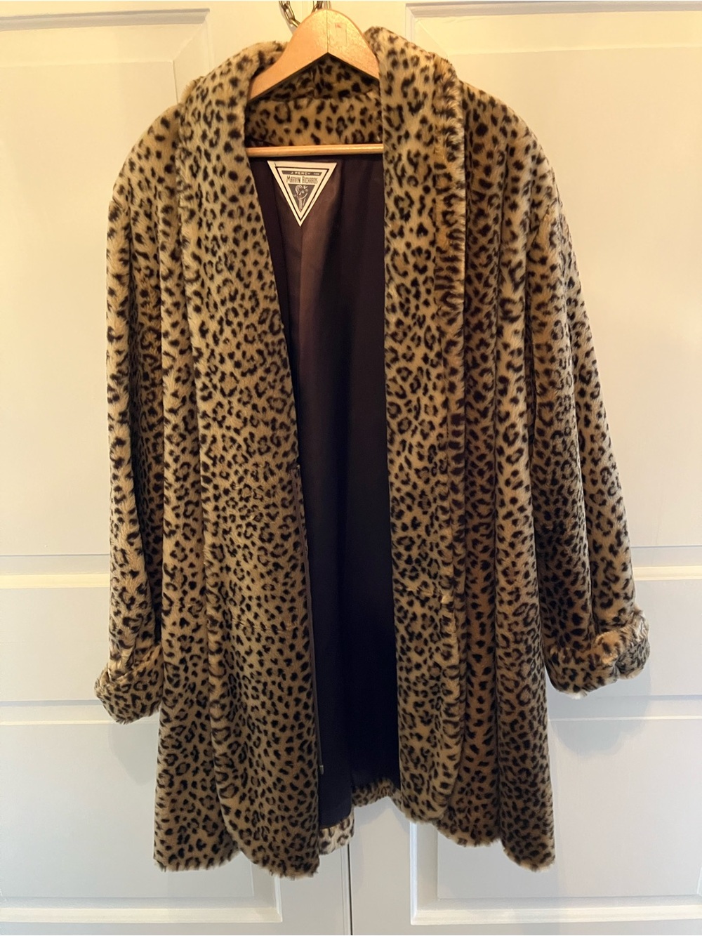 Vintage J.Percy for Marvin Richards Women’s Faux Fur Coat. One Size.